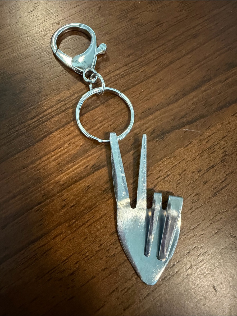 Fork Peace Sign Keychain/Purse Charm